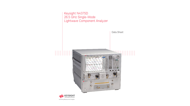 N4375E 26.5 GHz Single-Mode Lightwave Component Analyzer